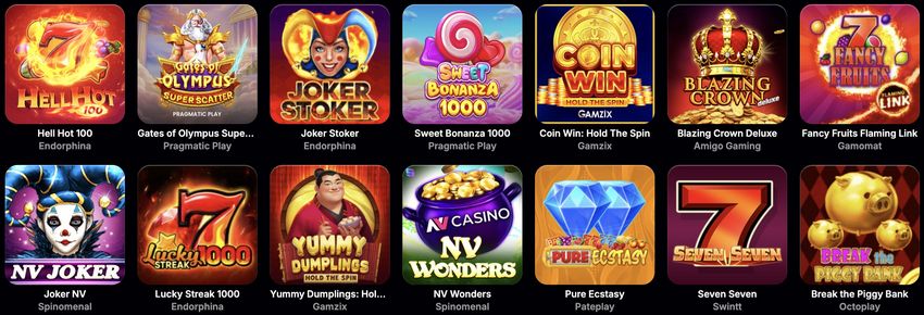 Avis sur le site NV Casino