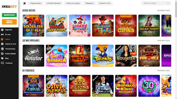Casino Online Inkabet Perú: Tragamonedas, Casino en Vivo y Texas Hold'em Casino Online Inkabet Perú: Tragamonedas, Casino en Vivo y Texas Hold'em